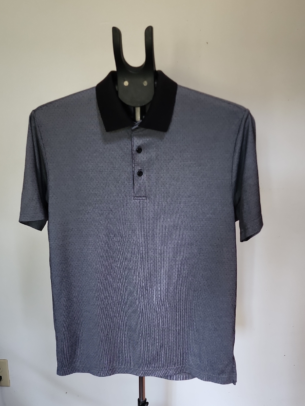 Daniel Cremieux Gray Polo with Black Collar